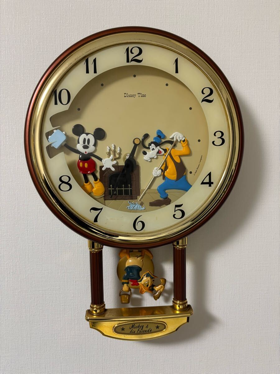 掛け時計 壁掛け時計 ディズニー ミッキー Disney からくり時計 掛け時計 壁掛け時計 ディズニー ミッキー Disney からくり時計