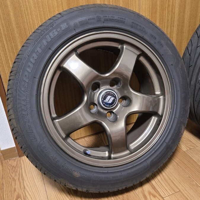 4本 GT-R R32 純正ホイール 8J+30 225/50R16 バリ溝NS-2 JZX100 4本 GT-R R32 純正ホイール 8J+30 225/50R16 バリ溝NS-2 JZX100