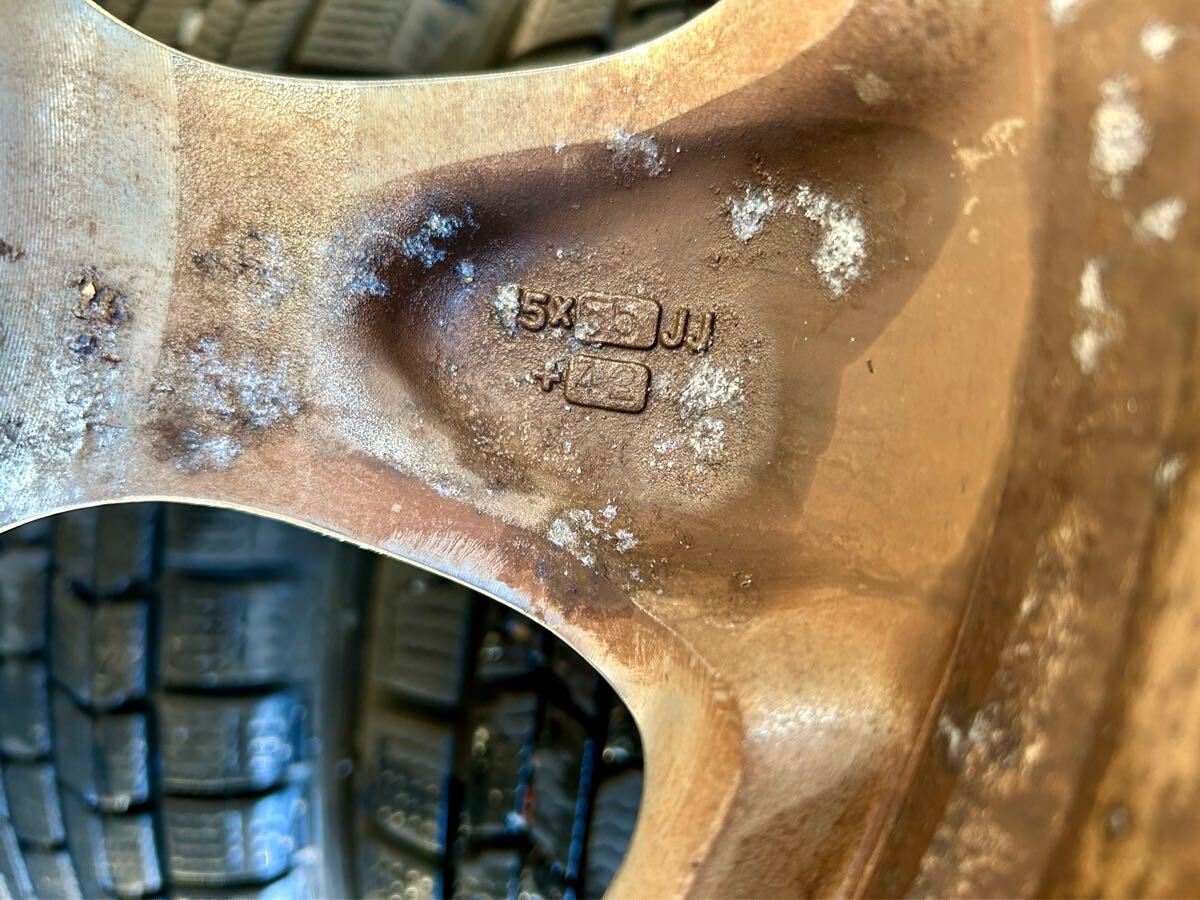 希少 深リム work vs-kf 15インチ 15×5.5j ＋42 4H-100 Oディスク 軽自動(dòng)車 コンパクトカー ワーク PCD100