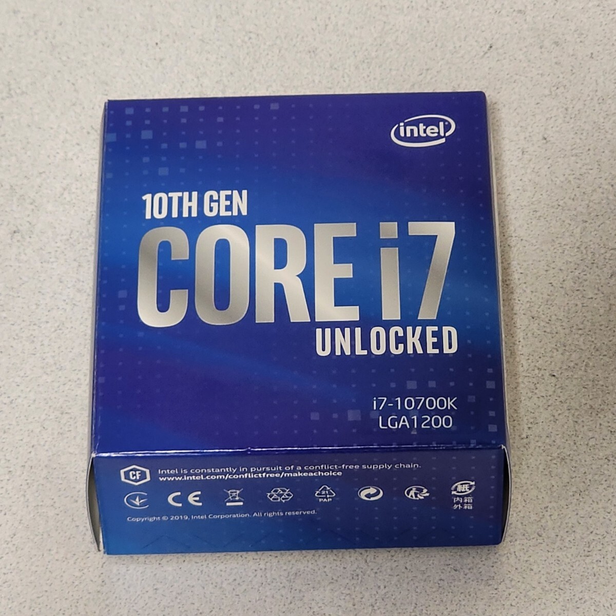 CPU Intel Core i7 10700K 3.8GHz 8コア16スレッド CometLake CPU Intel Core i7 10700K 3.8GHz 8コア16スレッド CometLake