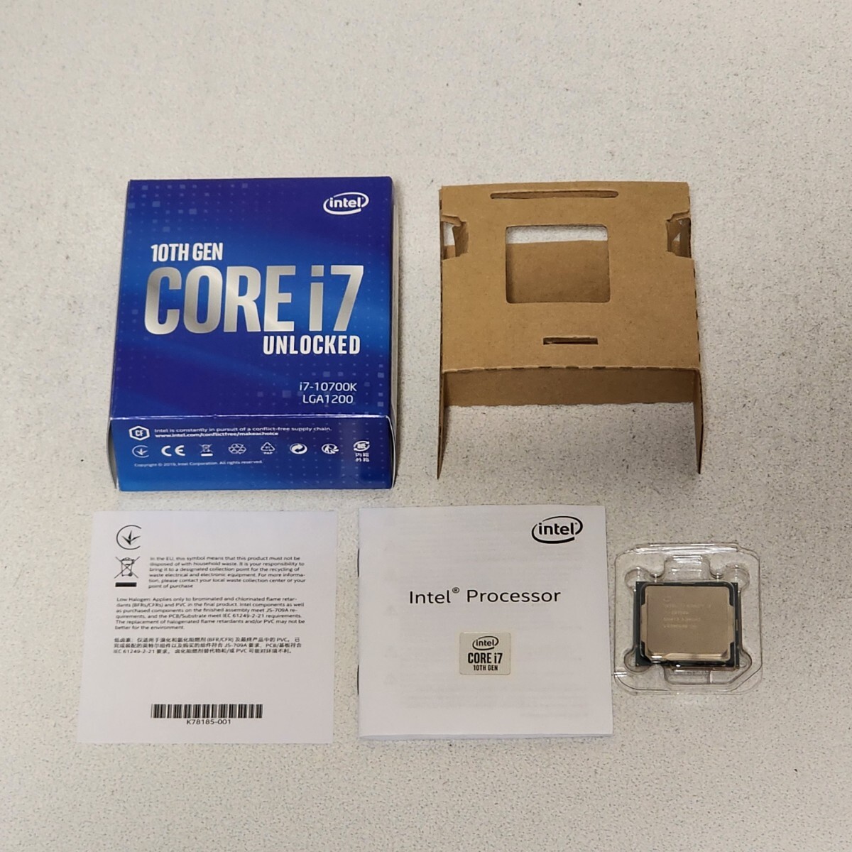 CPU Intel Core i7 10700K 3.8GHz 8コア16スレッド CometLake CPU Intel Core i7 10700K 3.8GHz 8コア16スレッド CometLake