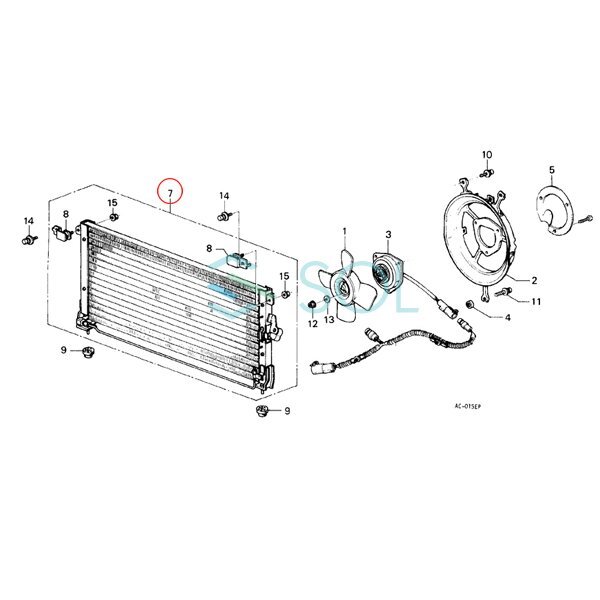 CAPSOL кондиционер конденсатор кондиционер конденсатор Fit hybrid GP5 GP6 80100T5C003 отгрузка конечный срок 18 час 