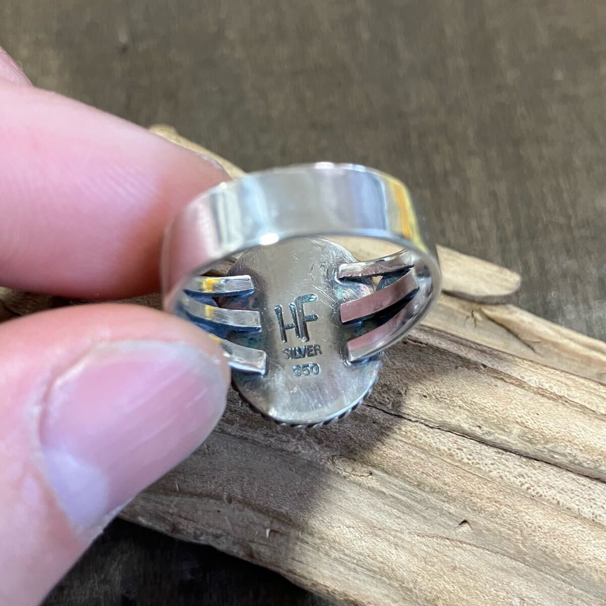 フーベイ ターコイズ トルコ石 シルバー リング 指輪 23号 フーベイ ターコイズ トルコ石 シルバー リング 指輪 23号