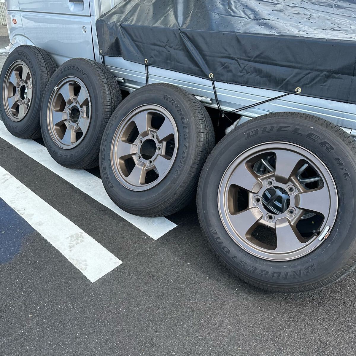 スズキ ジムニー jb23 純正ホイール4本セット 夏タイヤ 175/80 スズキ ジムニー jb23 純正ホイール4本セット 夏タイヤ 175/80