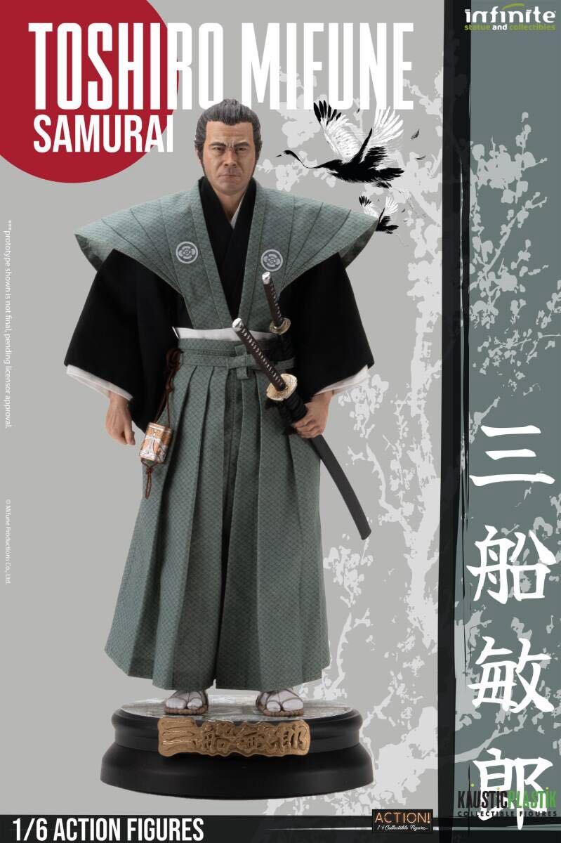 Infinite Statue x Kaustic Plastik 1/6 三船 敏郎 武士(侍).Ver 未開封新品 Toshiro Mifune 検) 七人の侍 黒澤明 用心棒 椿三十郎