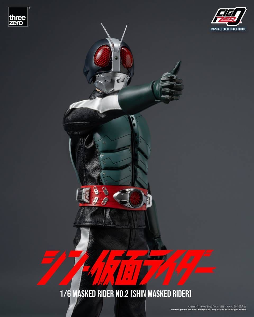 Threezero 1/6 フィグゼロ シン?仮面ライダー 仮面ライダー第2號 未開封新品 3Z0488 スリーゼロ MASKED RIDER 検) 第0號 サイクロン號