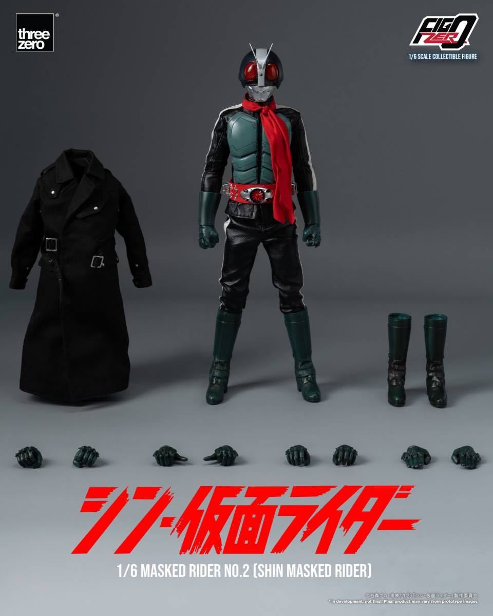 Threezero 1/6 フィグゼロ シン?仮面ライダー 仮面ライダー第2號 未開封新品 3Z0488 スリーゼロ MASKED RIDER 検) 第0號 サイクロン號