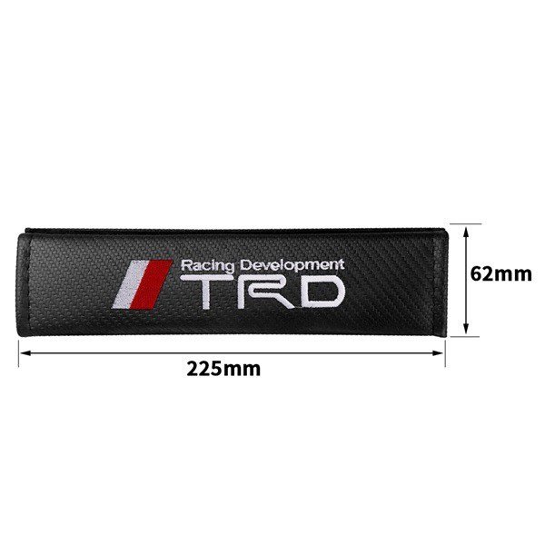 2 шт. комплект TRD Toyota TOYOTA карбоновый волокно ремень безопасности накладка ремень безопасности покрытие плечо накладка Logo вышивка GR sp