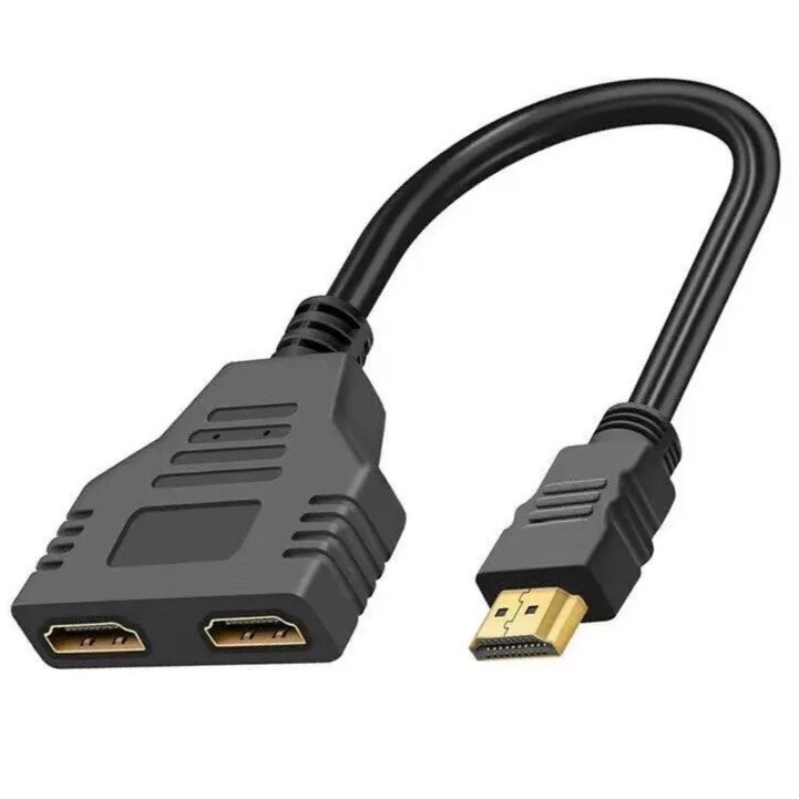 HDMI分配器 HDMIスプリッター 1入力 2出力 4K 3D フルHD 1080P 2臺のディスプレイに同時出力可能 a