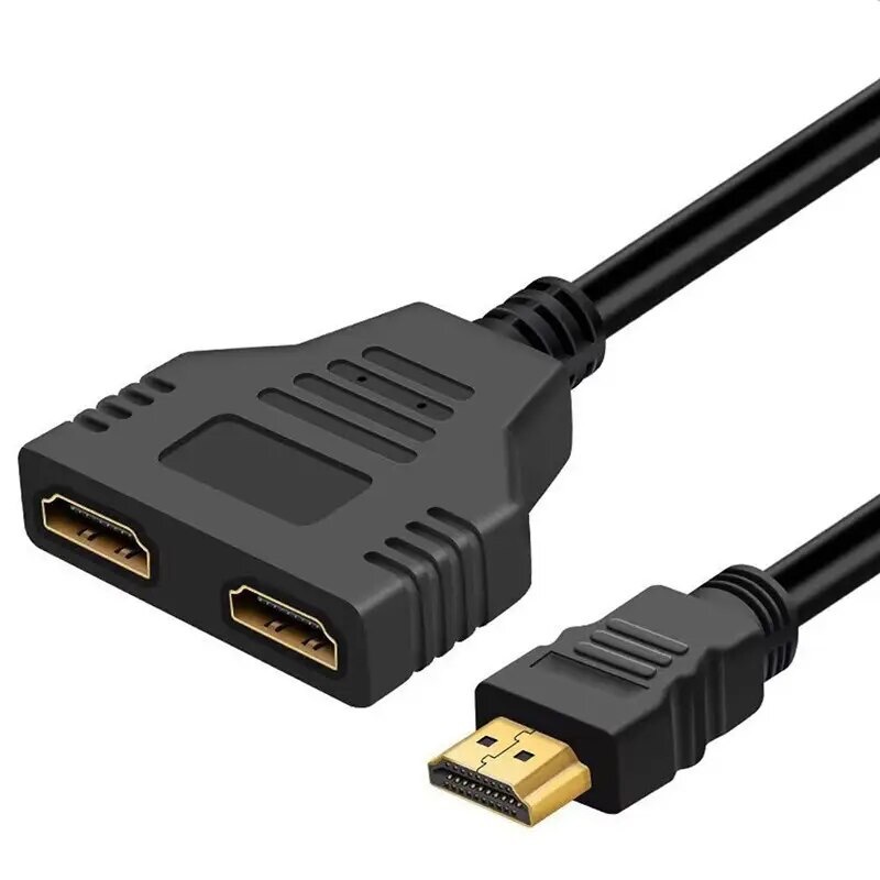 HDMI分配器 HDMIスプリッター 1入力 2出力 4K 3D フルHD 1080P 2臺のディスプレイに同時出力可能 a