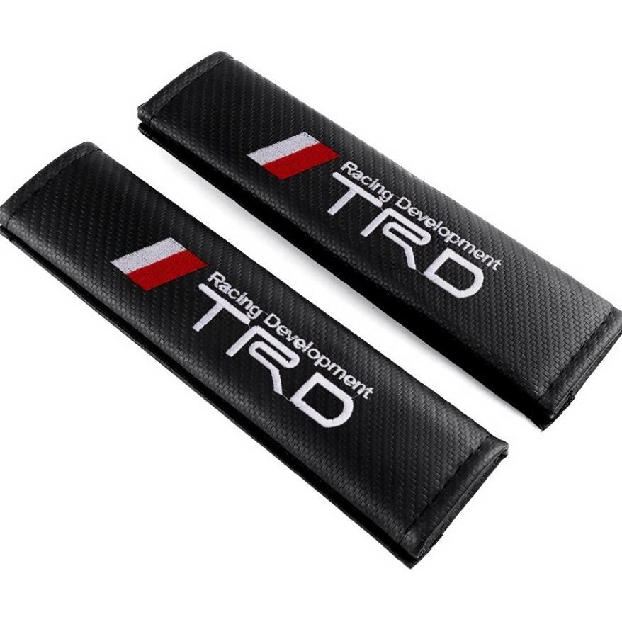 2 шт. комплект TRD Toyota TOYOTA карбоновый волокно ремень безопасности накладка ремень безопасности покрытие плечо накладка Logo вышивка GR sp