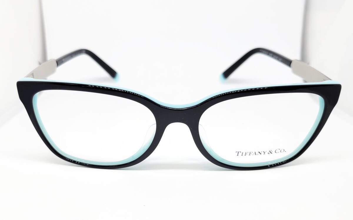 豪華 TIFFANY &Co. ティファニー 正規(guī)品 メガネフレーム TF2199BF-8055 ブラック ティファニーブルー 新品 ウェリントン レンズ交換可