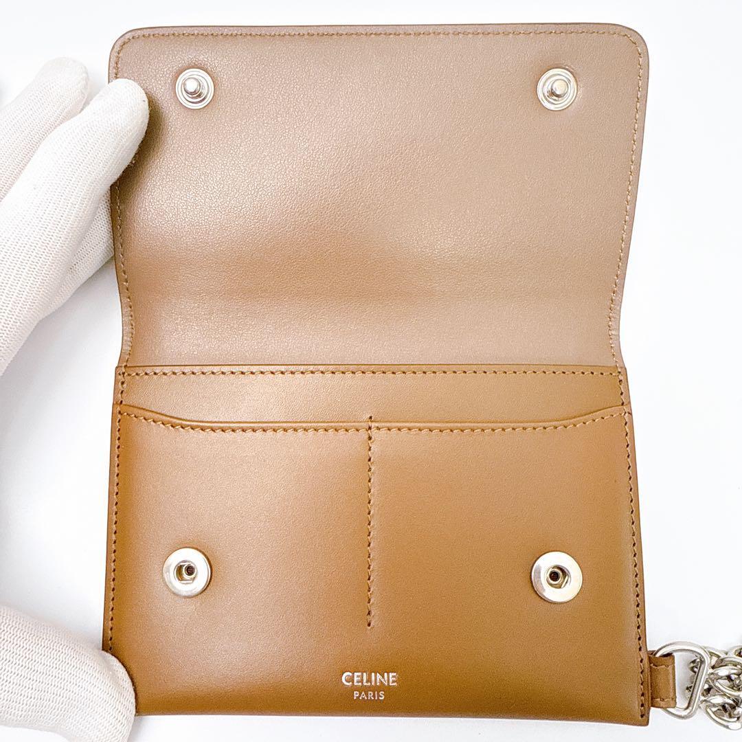 セリーヌ CELINE バイカー チェーンウォレット 二つ折り財布 セリーヌ CELINE バイカー チェーンウォレット 二つ折り財布