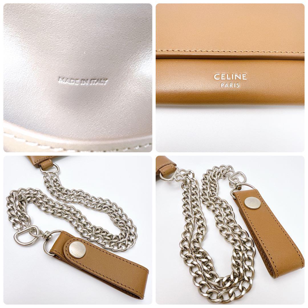 セリーヌ CELINE バイカー チェーンウォレット 二つ折り財布 セリーヌ CELINE バイカー チェーンウォレット 二つ折り財布