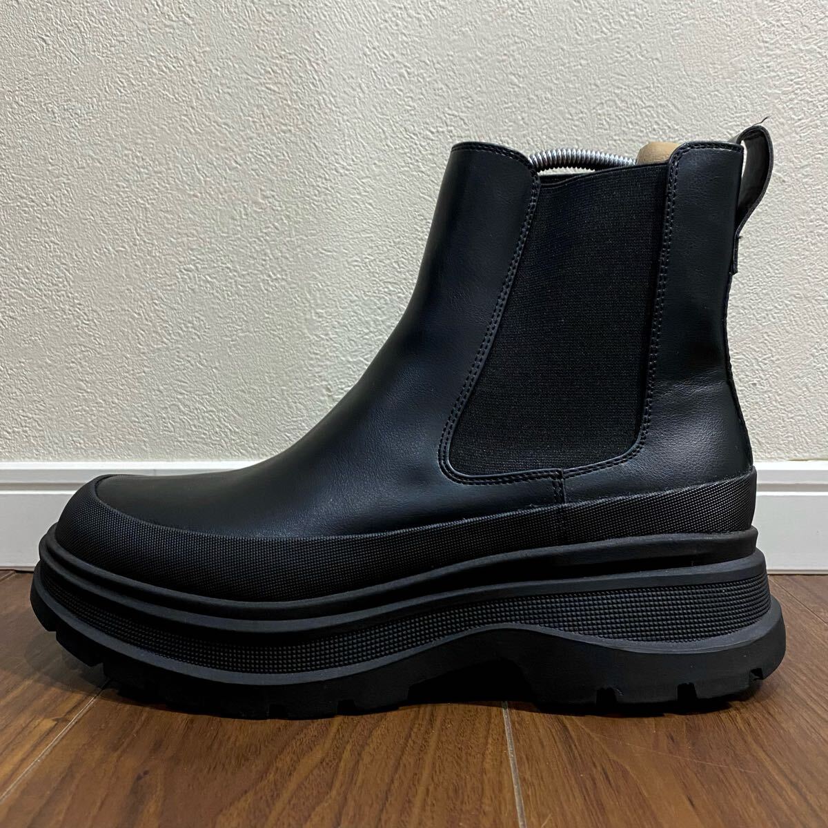 新品 ZARA CHUNKY CHELSEA BOOTS 27 0cm 42 BLACK メンズ ザラ 新品 ZARA CHUNKY CHELSEA BOOTS 27 0cm 42 BLACK メンズ ザラ