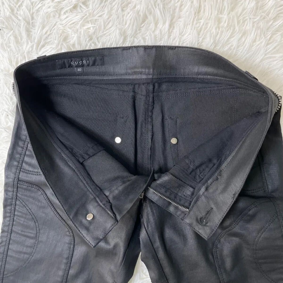 希少 極美品 グッチ GUCCI biker pants バイカー パンツ 希少 極美品 グッチ GUCCI biker pants バイカー パンツ