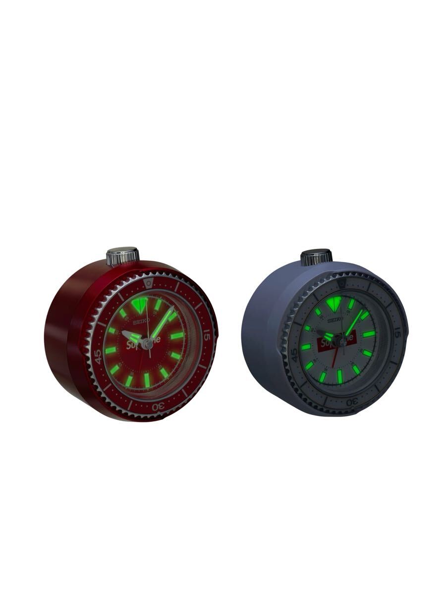 赤×白セット】Supreme Seiko Mai Alarm Clock red white 赤×白セット】Supreme Seiko Mai Alarm Clock red white