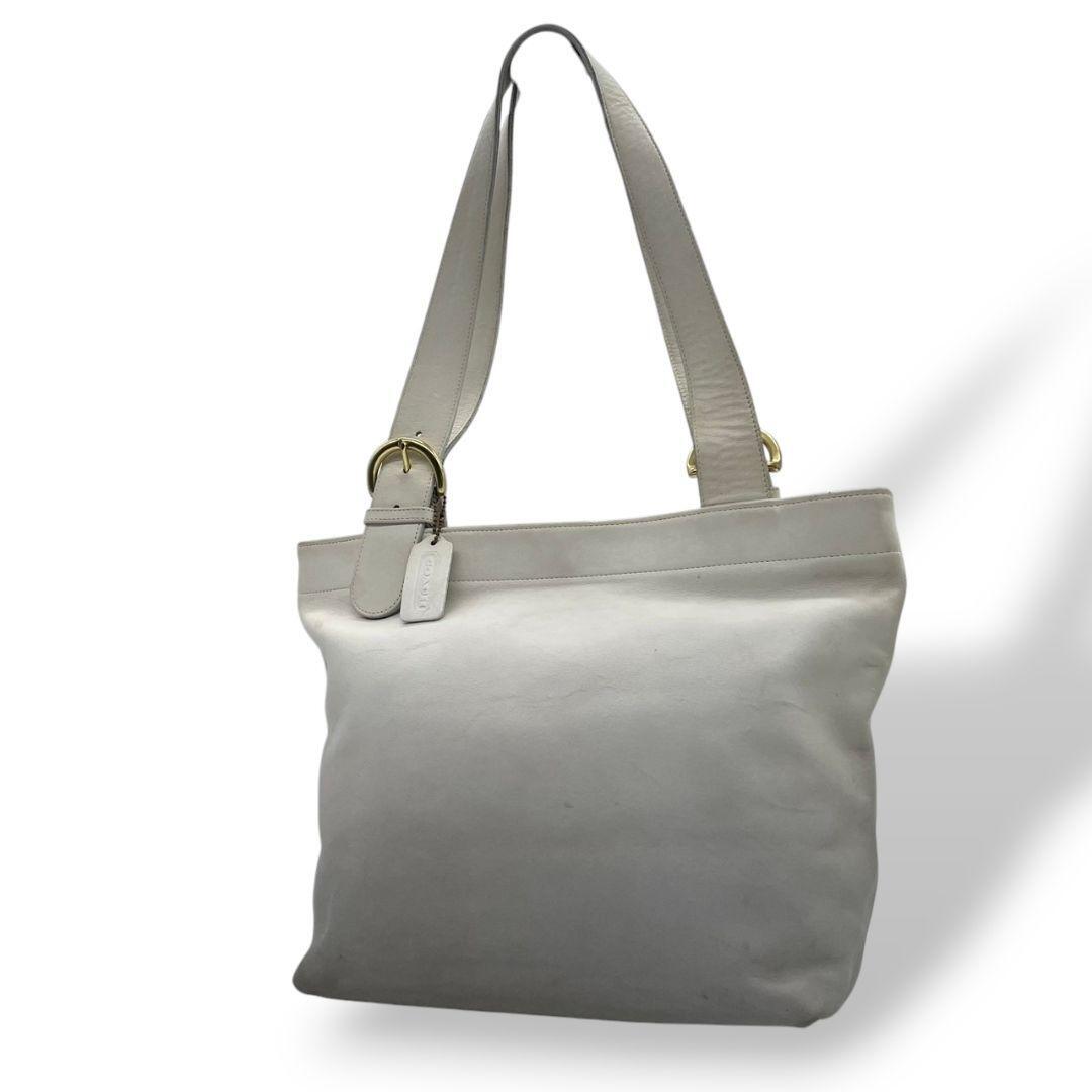 coach オールドコーチ　トートバッグ　白　オールレザー　s37 ヴィンテージ
