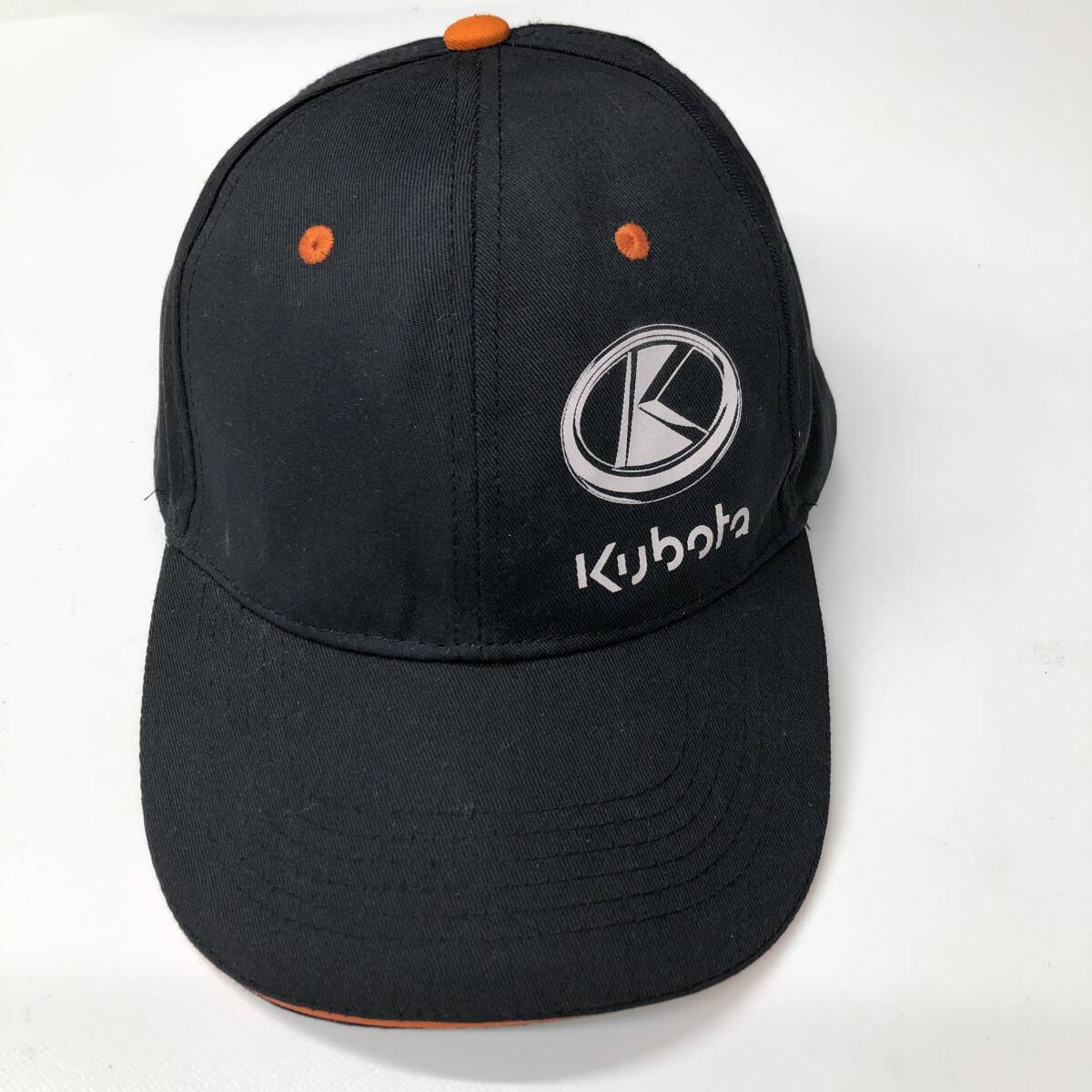 KUBOTA クボタ農機 キャップ 帽子 ブラック/オレンジ フリーサイズ