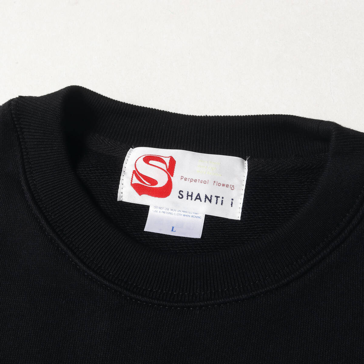 !_[ новый товар ]SHANTII Chantez .- тренировочный L / Live Simple Logo вырез лодочкой спортивная фуфайка / черный / верх стрейнер 