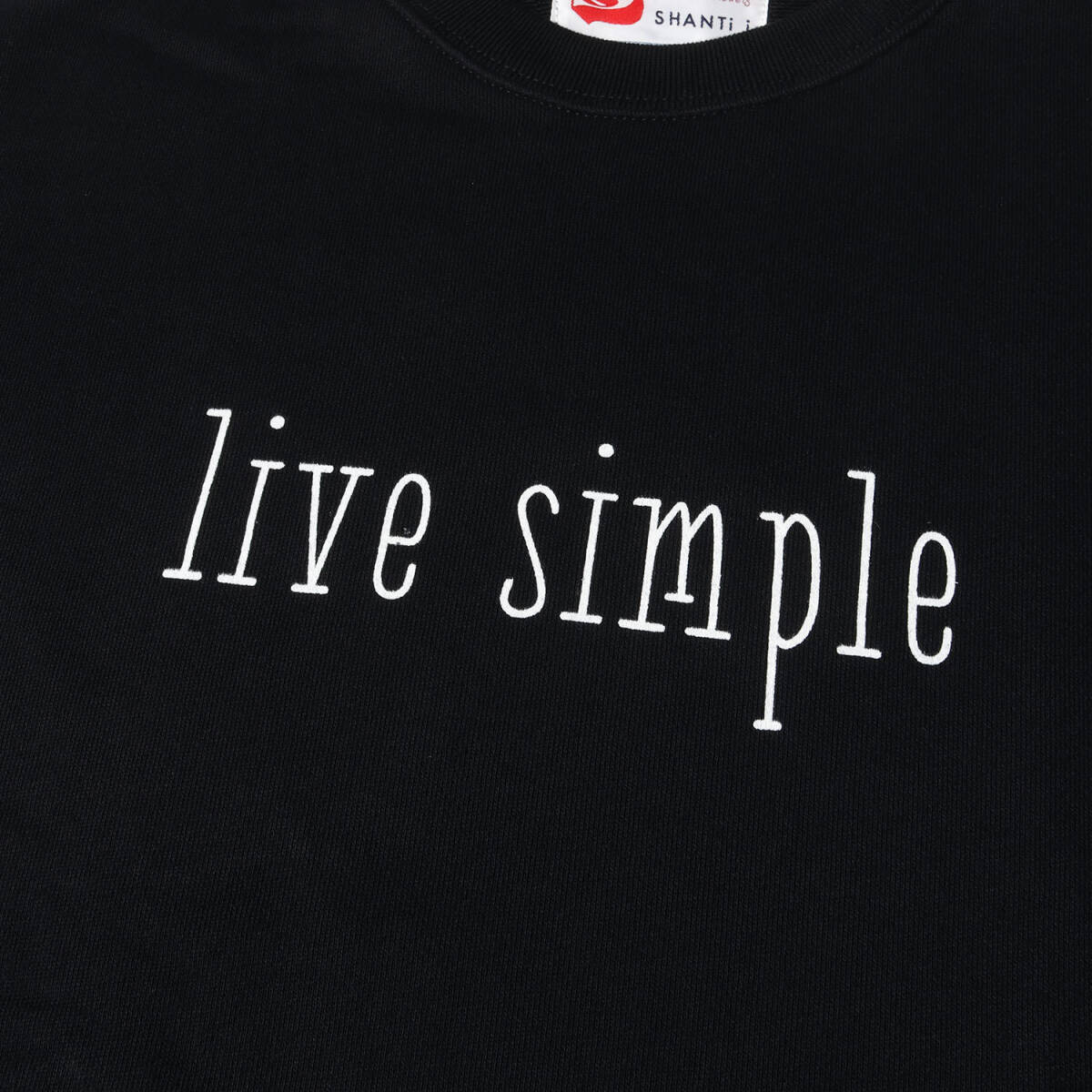 !_[ новый товар ]SHANTII Chantez .- тренировочный L / Live Simple Logo вырез лодочкой спортивная фуфайка / черный / верх стрейнер 
