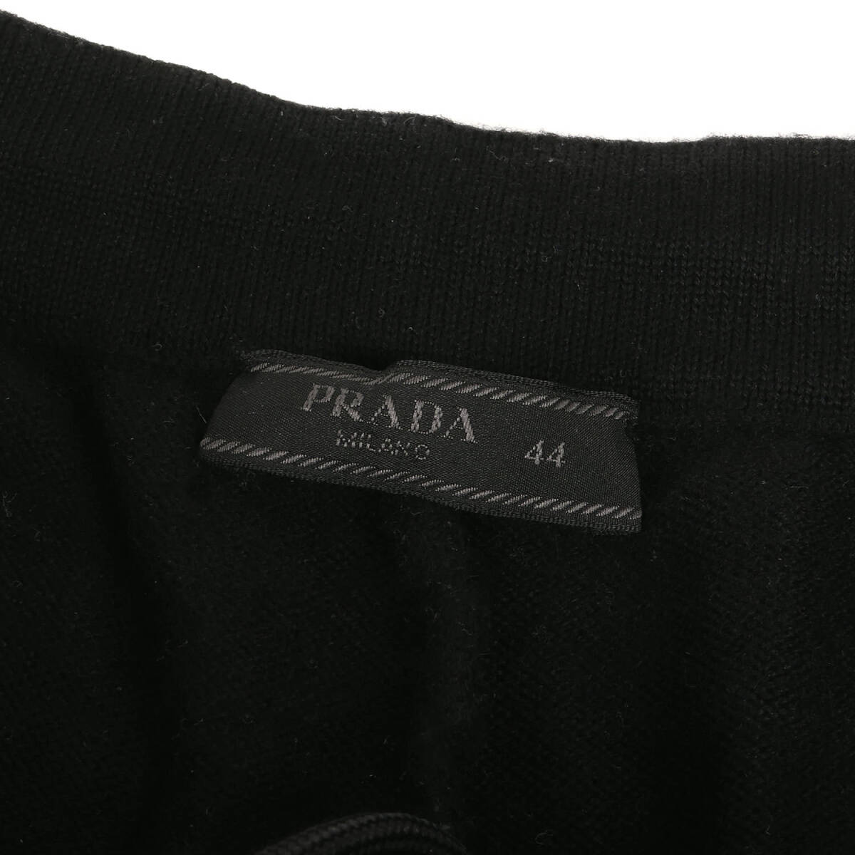 PRADA プラダ パンツ サイズ:44 / 2019年モデル ナイロンポケット ウールニット パンツ / ブラック 黒 / ボトムス ズボン ブランド