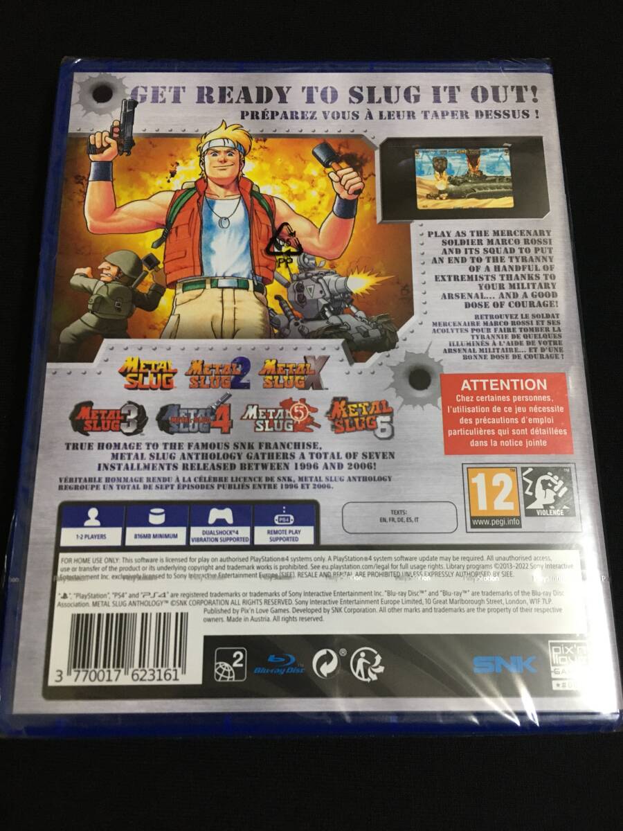 海外版PS4 メタルスラッグ アンソロジー 欧州版PS4 Metal Slug