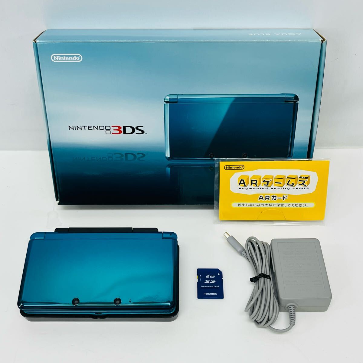 ☆送料無料・1円〜☆ Nintendo 3DS 本体 アクアブルー CTR-001 ☆送料無料・1円〜☆ Nintendo 3DS 本体 アクアブルー CTR-001