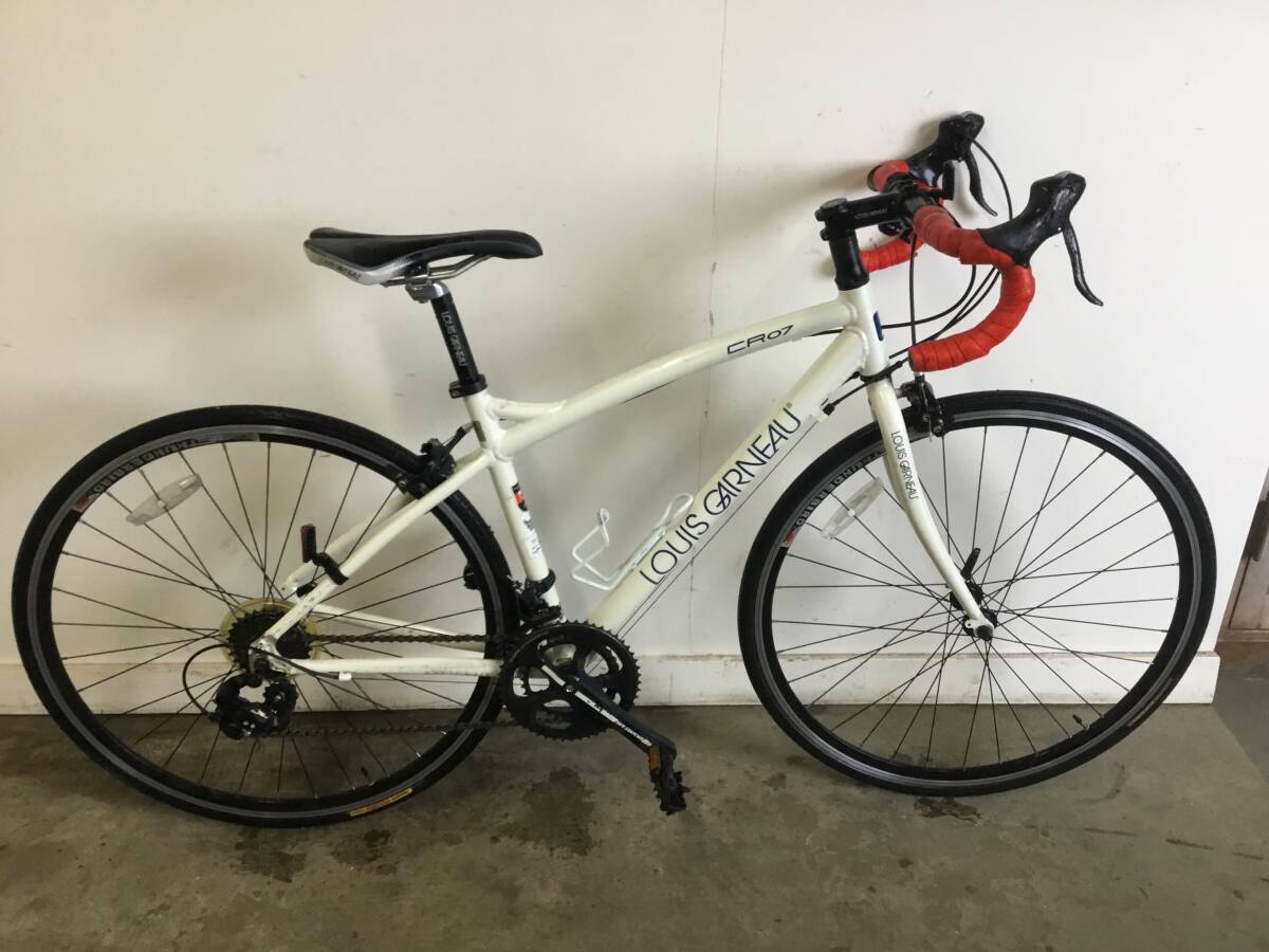 △ 岐阜発/ LOUIS GARNEAU/ ルイガノ/ CR07/ ロードバイク/ 2×7段変速/ 自転車/ 700×25c/ 走行確認/ 現(xiàn)狀品/ 管10m/ R7.2/8 △