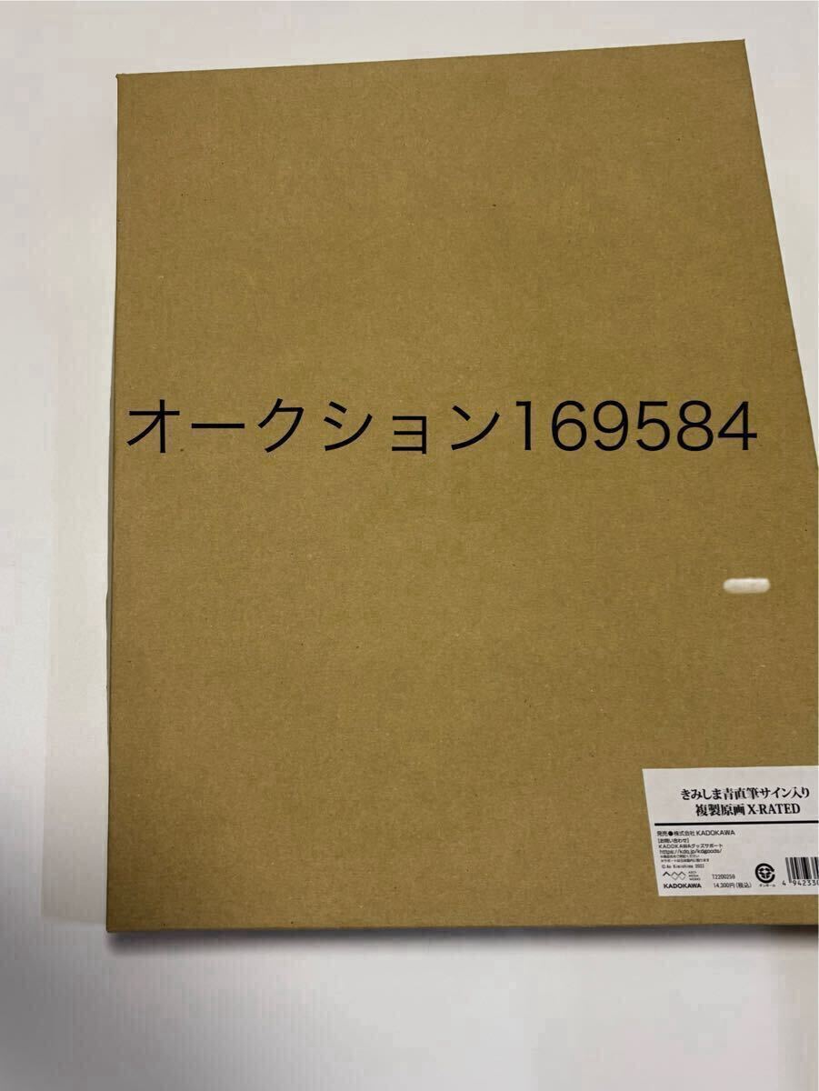 きみしま青 直筆サイン入り複製原画 X-RATED 電撃屋(サイン きみしま青 直筆サイン入り複製原画 X-RATED 電撃屋(サイン
