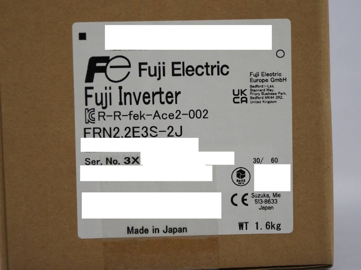 FRN2.2E3S-2J・新品・送料無料・富士電機 インバータ