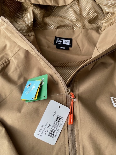 NEWERA GOLF RAIN JACKET & PANTセット　カーキ　Lサイズ　XLサイズ　新品未使用品