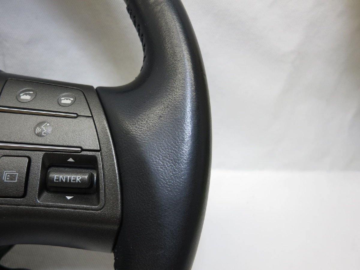 希少! 黒木! HS HS250H ANF10 レクサス 純正 ウッド ステアリング ハンドル スイッチ 45100-75070-C1 管理番号（W-6221）_画像8
