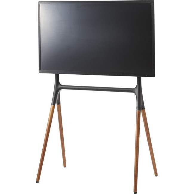 テレビスタンド 【ブラック】 スチール(粉體涂裝) アルミニウム合金(粉體涂裝) 天然木(ビーチ) ラッカー涂裝