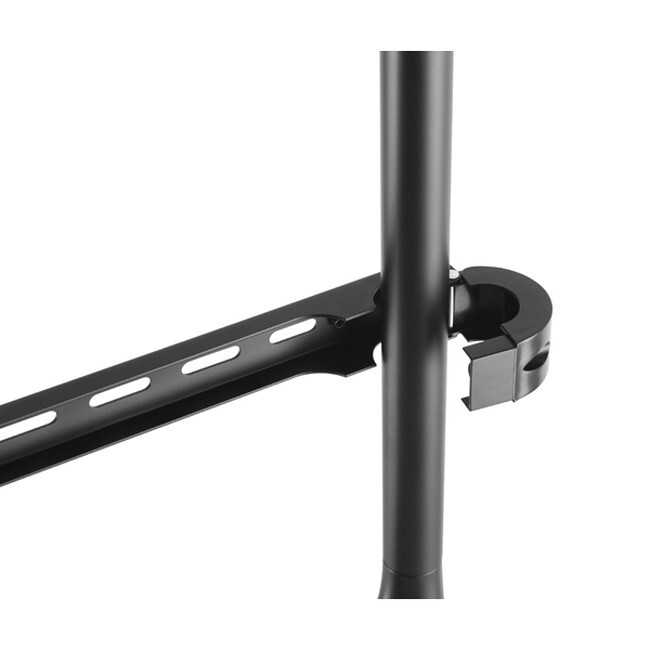 テレビスタンド 【ブラック】 スチール(粉體涂裝) アルミニウム合金(粉體涂裝) 天然木(ビーチ) ラッカー涂裝