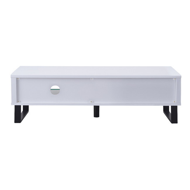 シーム ローボード 【ホワイト】 合成樹脂化粧合板 スチール(粉體涂裝) 5mm強化ガラス