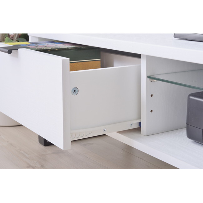 シーム ローボード 【ホワイト】 合成樹脂化粧合板 スチール(粉體涂裝) 5mm強化ガラス