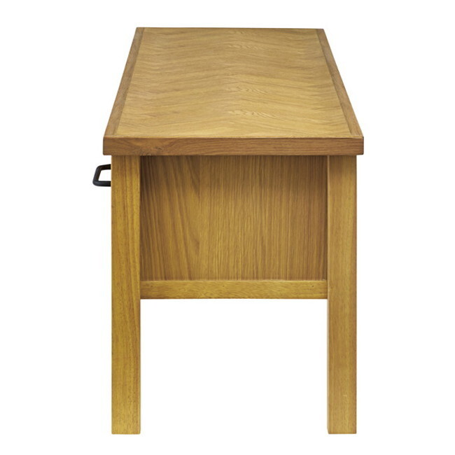 クーパス TVボード 【ナチュラル】 天然木化粧繊維板(オーク) 天然木(ラバーウッド) ウレタン涂裝