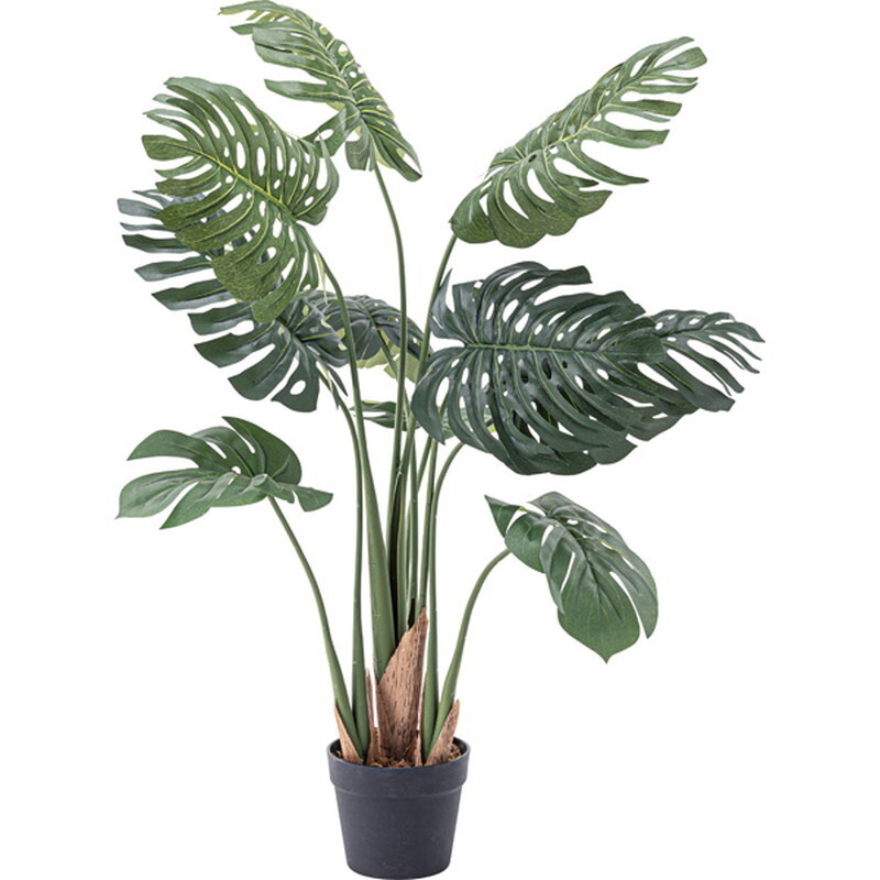  искусственная зелень монстера [ зеленый ] поли соль .biniru синтетическая смола 