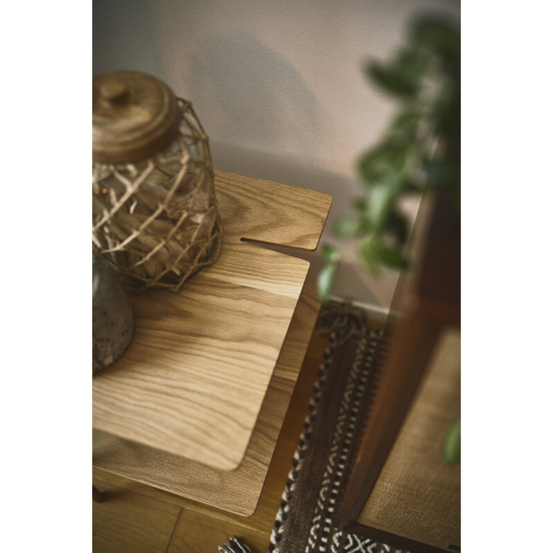 ルカ TVボード 【ナチュラル】 天然木化粧繊維板(オーク) ウレタン涂裝 スチール(粉體涂裝)