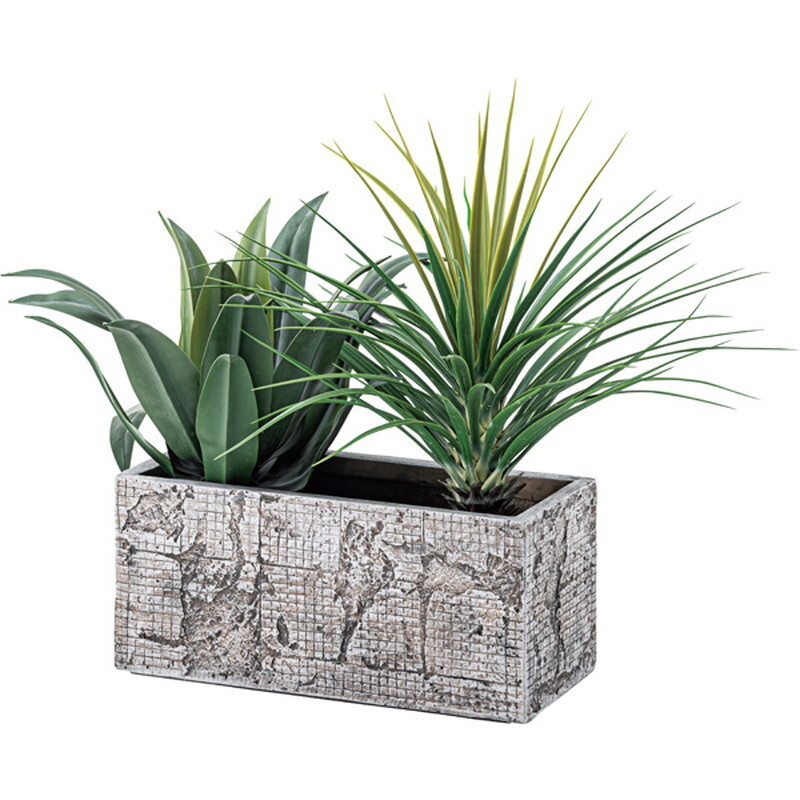  искусственная зелень агава [ зеленый ] поли соль .biniru синтетическая смола 