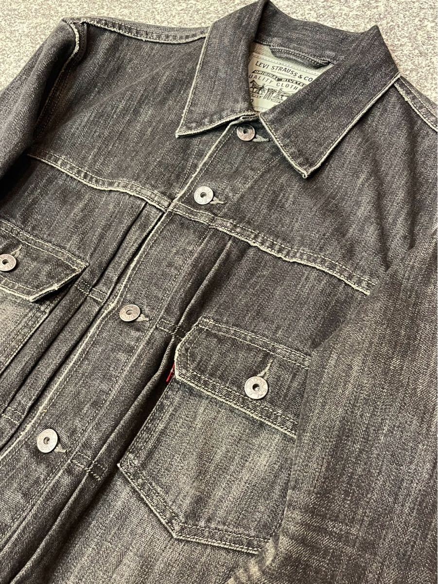 levi's リーバイス ブラックデニムジャケット 黒 ブラック 70560 levi's リーバイス ブラックデニムジャケット 黒 ブラック 70560