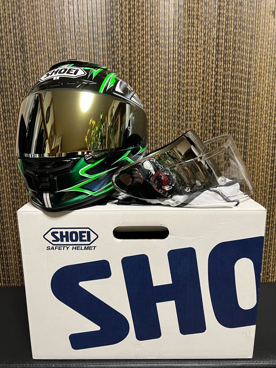 絶版 未使用 SHOEI X-FOURTEEN YANAGAWA5 TC-4 【柳川明選手本人直筆サイン入り】