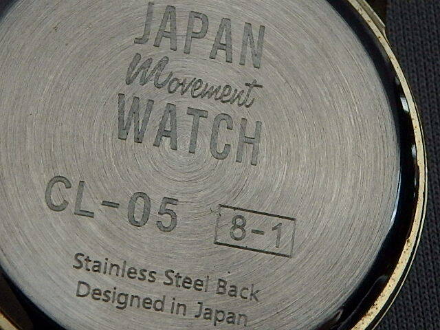n502u2 неподвижный товар Junk CL-05 наручные часы кварц б/у (25-0213-3)
