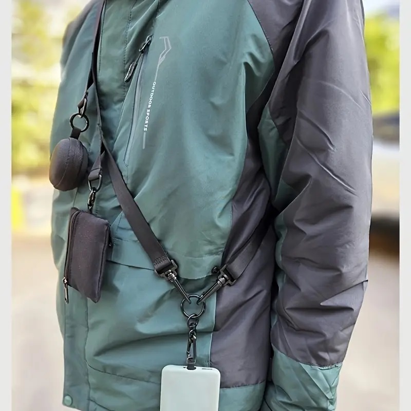  Elecom san .. выдерживаемая нагрузка и т.п. надежно делается 3 полосный уличный функциональный . многофункциональный мобильный телефон для подвешивание трос настройка возможный шея плечо ремешок 