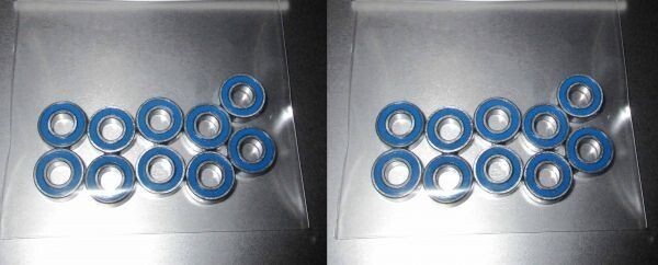 508. 送料込み！1150ZZ ブルーラバーシール　20個(gè)入り11mmx5mmx4mm!!