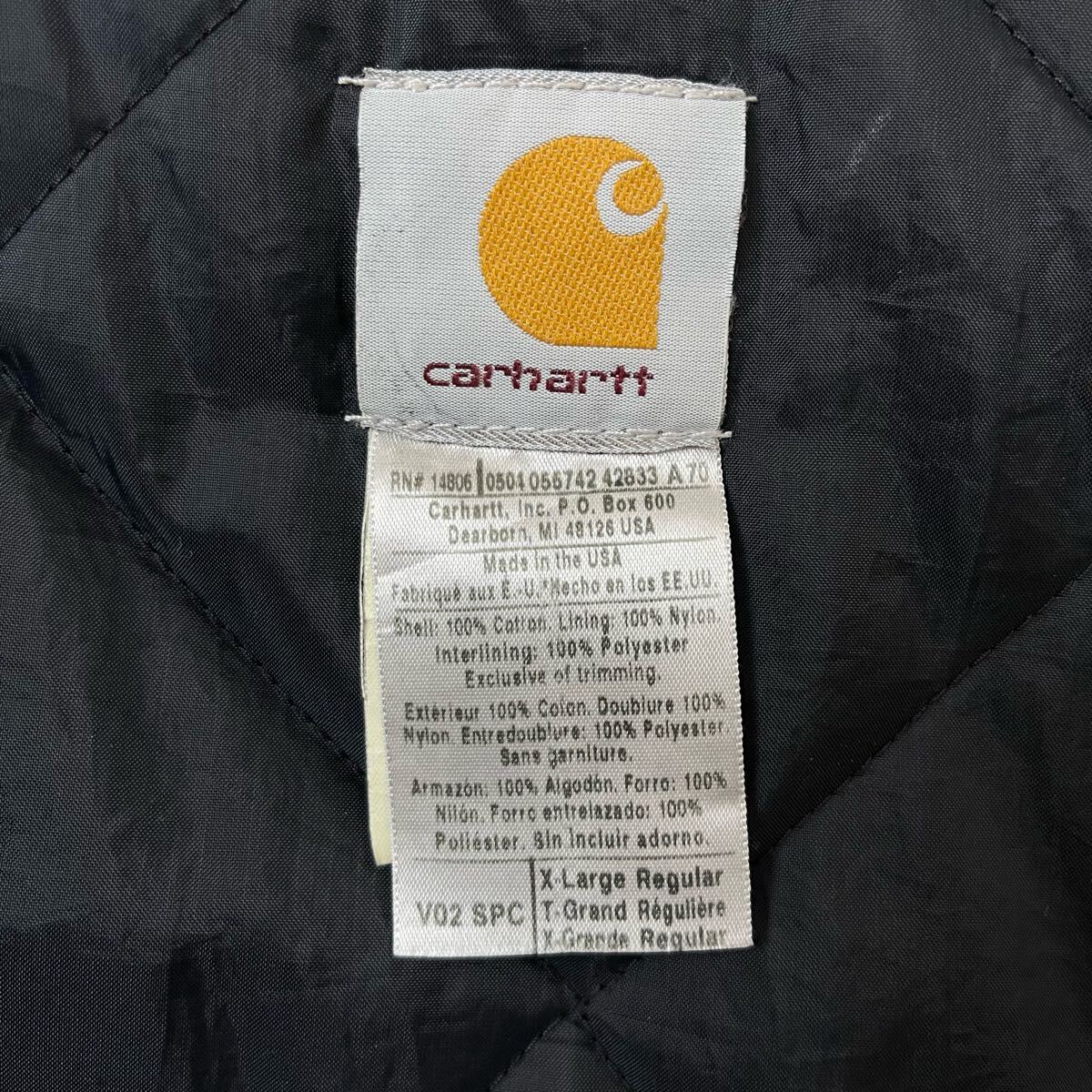 希少カラー carhartt USA制 XL ダックベスト カーハート 90s 00s ビンテージ vintage アメリカ制