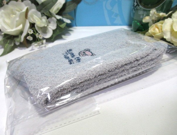 送無(wú) 20％引 サマンサタバサ ロゴ入り アイミー ベア 刺繍 ルームソックス もこもこソックス グレー 未開(kāi)封 非売品 プチギフト プレゼント