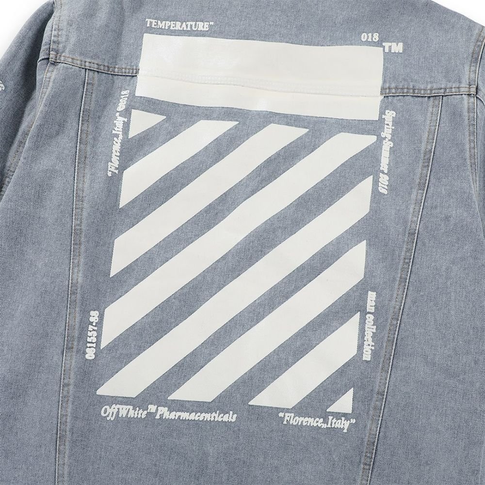 Off-White オフホワイト DENIM JEANS JACKET デニムジーンズ Off-White オフホワイト DENIM JEANS JACKET デニムジーンズ