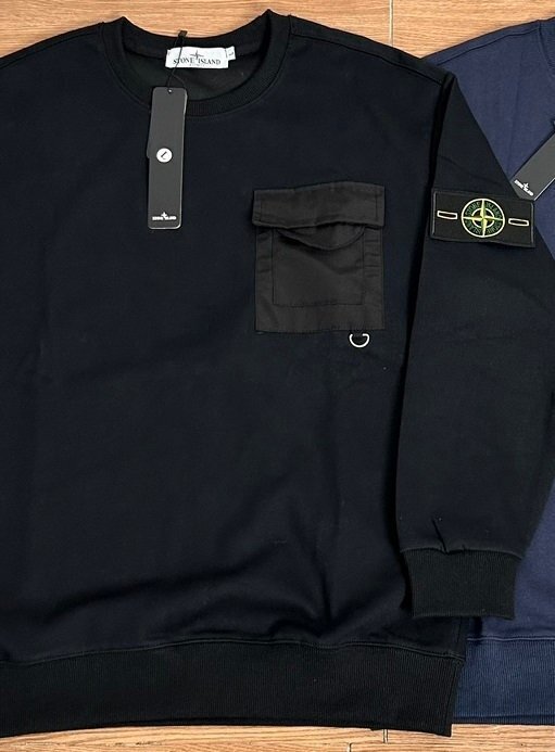 STONE ISLAND ストーンアイランド ポケット ロンT スウェット STONE ISLAND ストーンアイランド ポケット ロンT スウェット